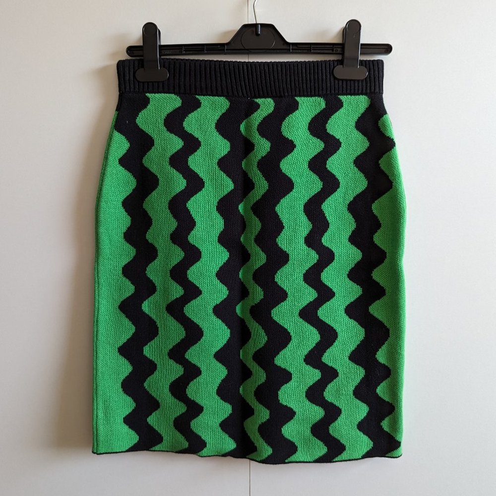 Monki wavy knit skirt